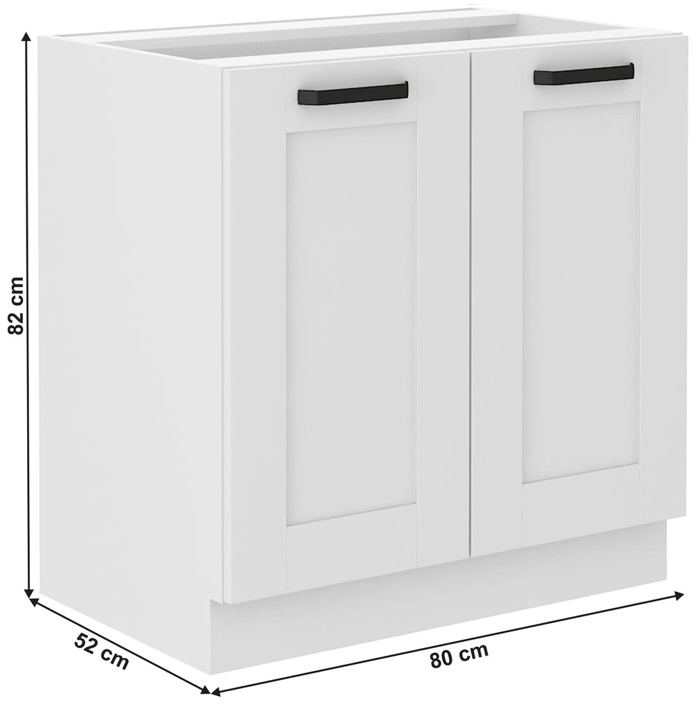 Dulap inferior Lesana 1 (alb) 80 D 2F BB . 1063888