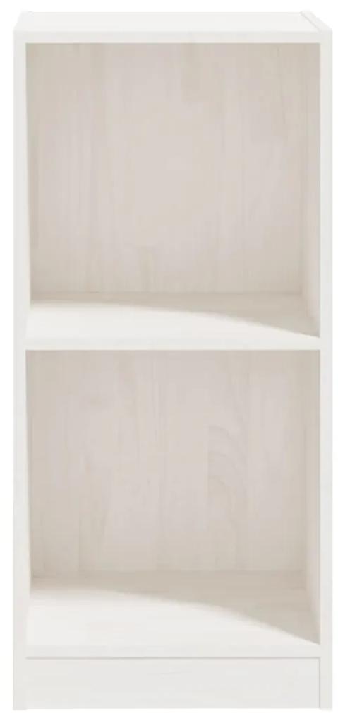 Dulap lateral, alb, 35,5x33,5x76 cm, lemn masiv de pin Alb, 1, 1