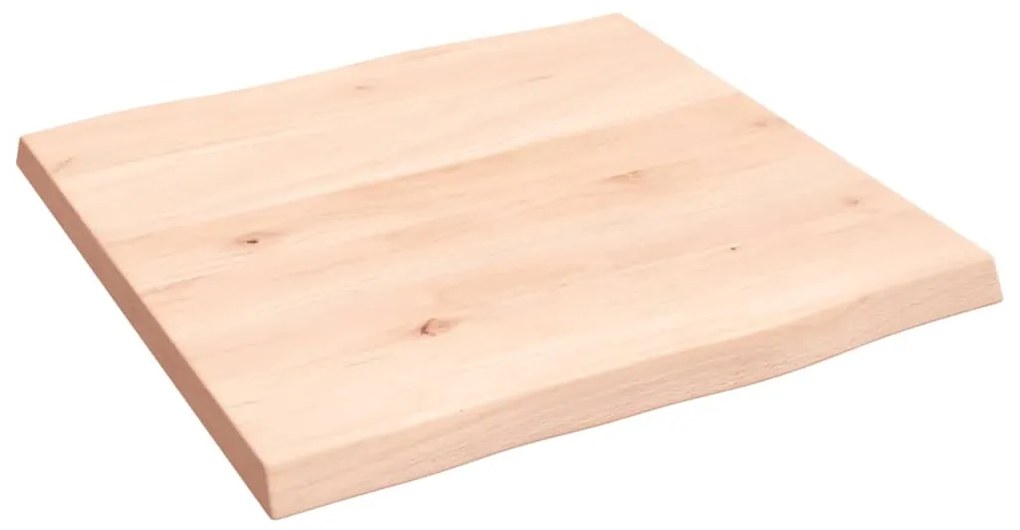 363860 vidaXL Blat masă 40x40x4 cm lemn masiv stejar netratat contur organic