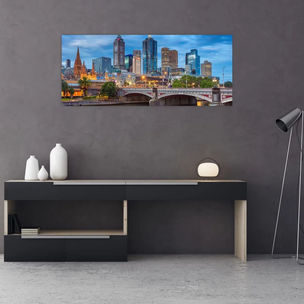 Tablou cu orașul Melbourne (120x50 cm), în 40 de alte dimensiuni noi