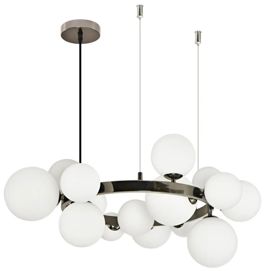 Lustră LED pe cablu Brilagi MILLA 15xG9/3W/230V crom lucios/alb