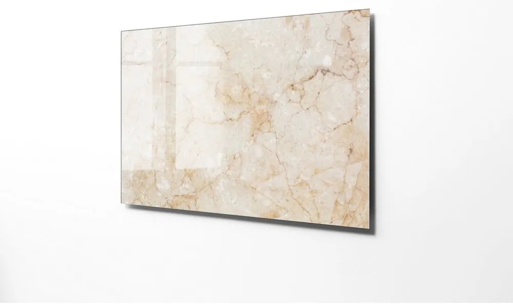 Tablou din sticlă 100x70 cm Marble – Wallity