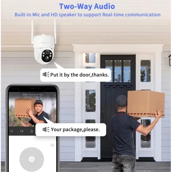 Immax NEO 07804L-Cameră solară smart SENTRY 9000mAh Wi-Fi Tuya IP65