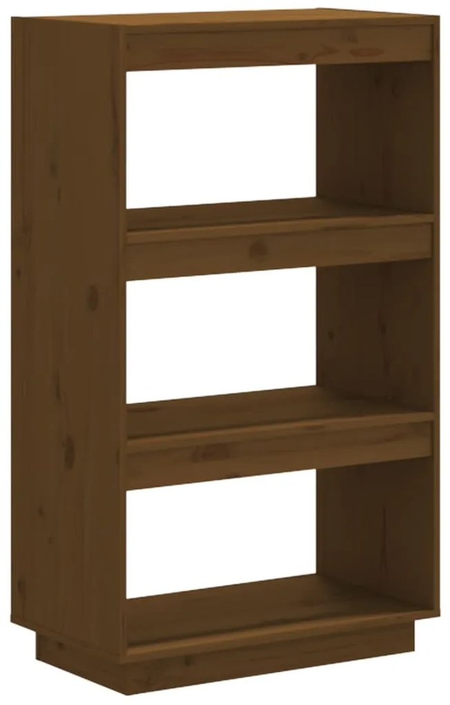 810867 vidaXL Bibliotecă/Separator cameră maro miere 60x35x103cm lemn pin