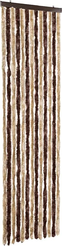 vidaXL Perdea pentru insecte, bej și maro deschis, 56x185 cm, Chenille