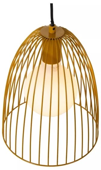 Lustră pe cablu Lucide 74417/01/44 MACARONS 1xE27/40W/230V d. 24,5 cm galben