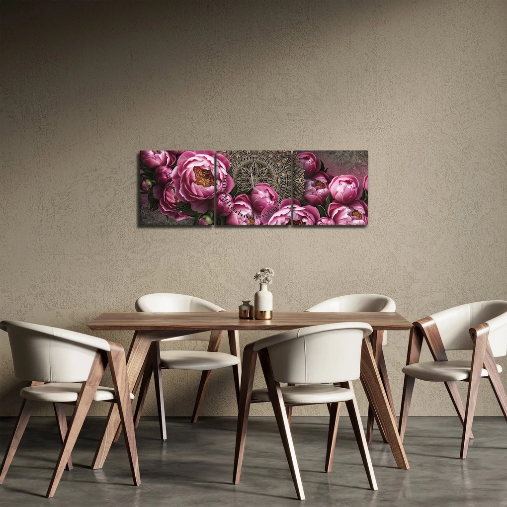 Tablou - Armonie (cu ceas) (90x30 cm)