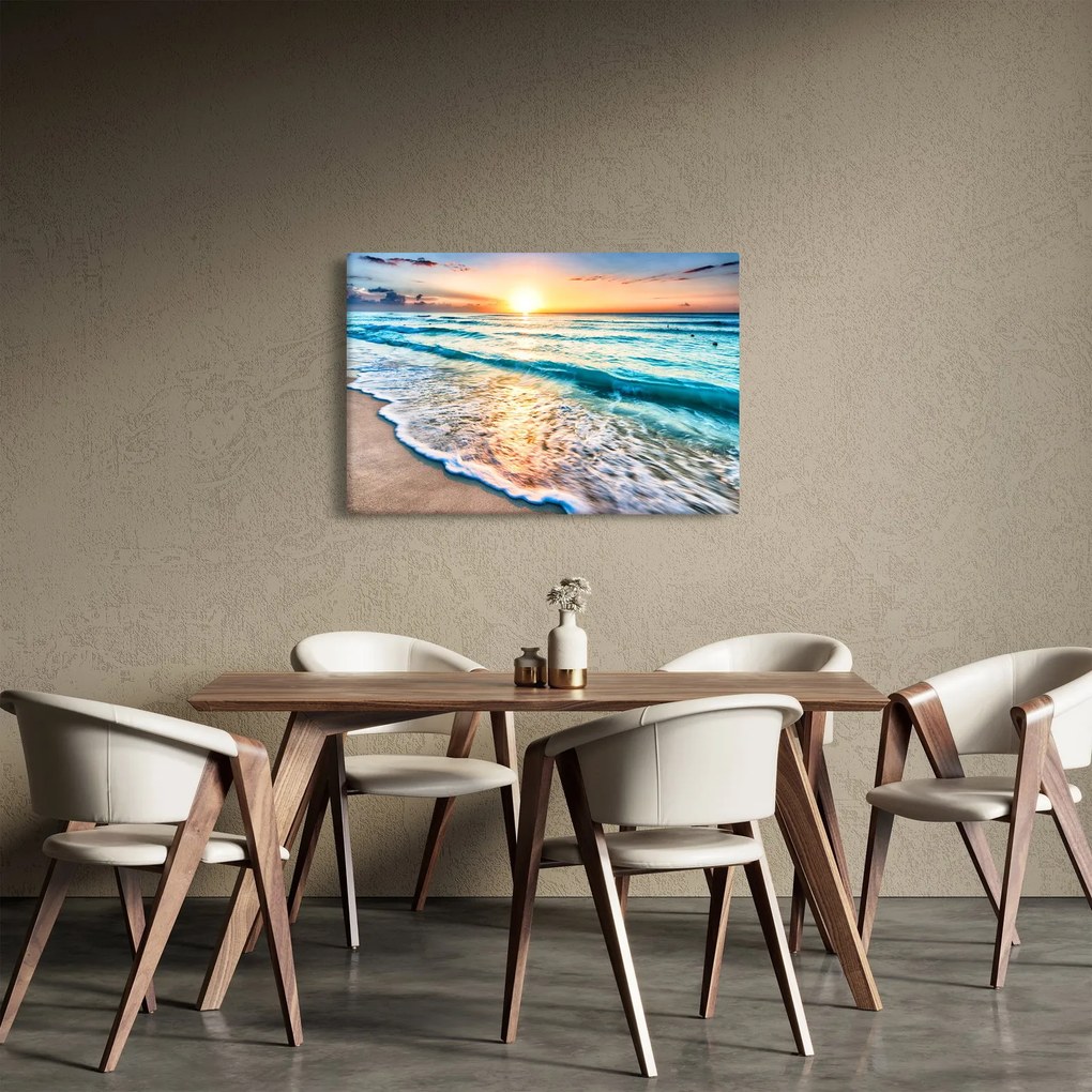 Tablou - Plaja de la mare (90x60 cm)