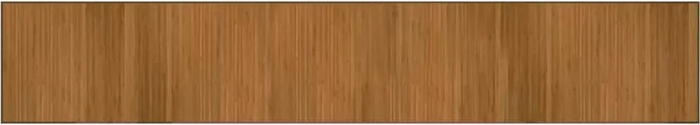 vidaXL Covor dreptunghiular, maro, 70x400 cm, bambus