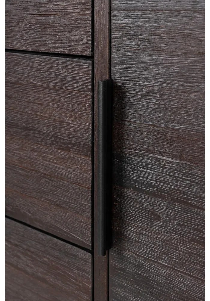 Comodă maro joasă din lemn de tec 135x82 cm Webster – White Label