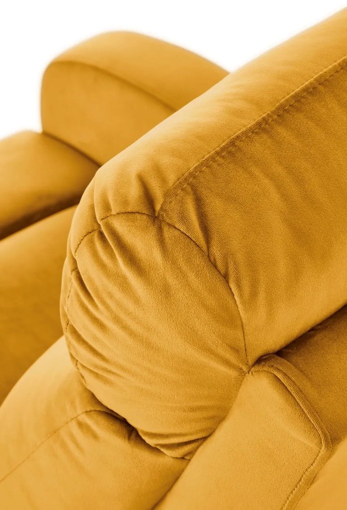 Fotoliu recliner Wonder mustariu H98 cm