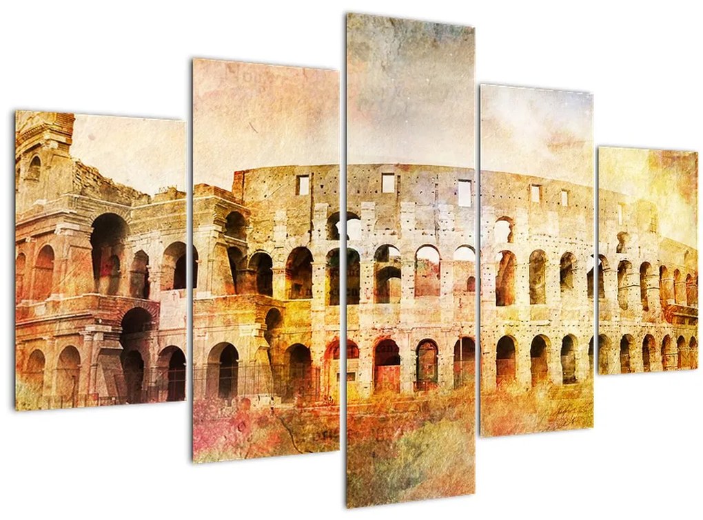 Tablou - Pictură digitală, Colosseum, Roma, Italia (150x105 cm)