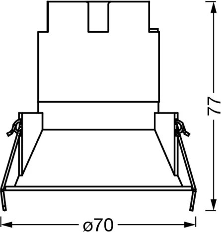 Osram - Spot încastrat SPOT TWIST LED/5W/230V 3000K Ø 7 cm alb/negru