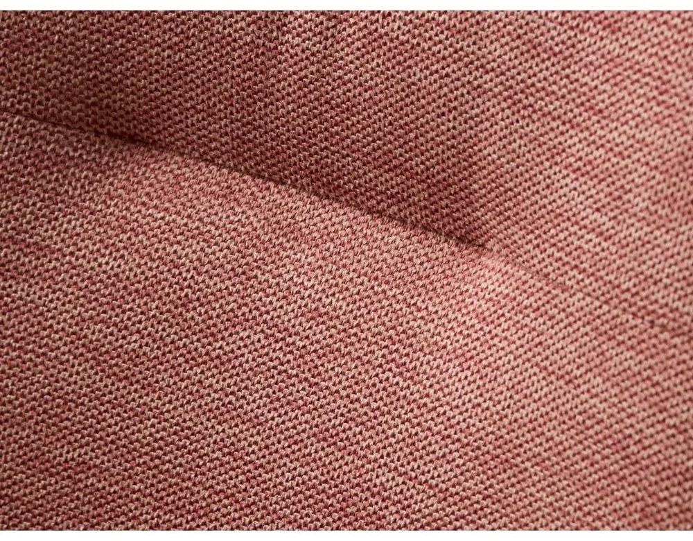 Scaun de sufragerie roz cu cotiere tapițat Roxana – Unique Furniture