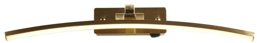 Aplica de perete LED pentru oglinda sau tablou Santorini alama, L-50cm