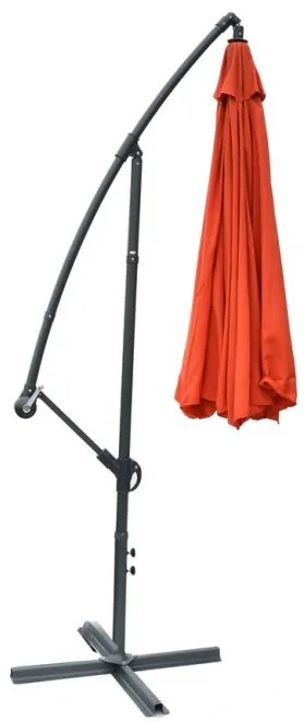 Umbrelă de soare teracotă 300cm EXCLUSIV