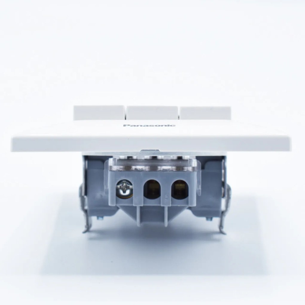 Intrerupator triplu Arkedia Panasonic, ST, alb