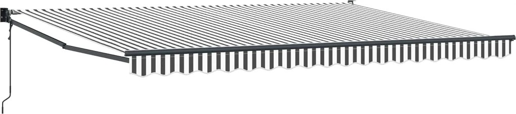 vidaXL Cort electric retractabil Antracit și Alb 4 x 2 m