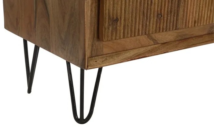 Vitrina maro, din lemn de acacia, Sienna