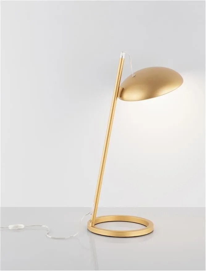 Veioza, lampa de masa LED Flute auriu