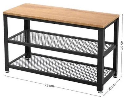 Pantofar DAVOR maro/negru