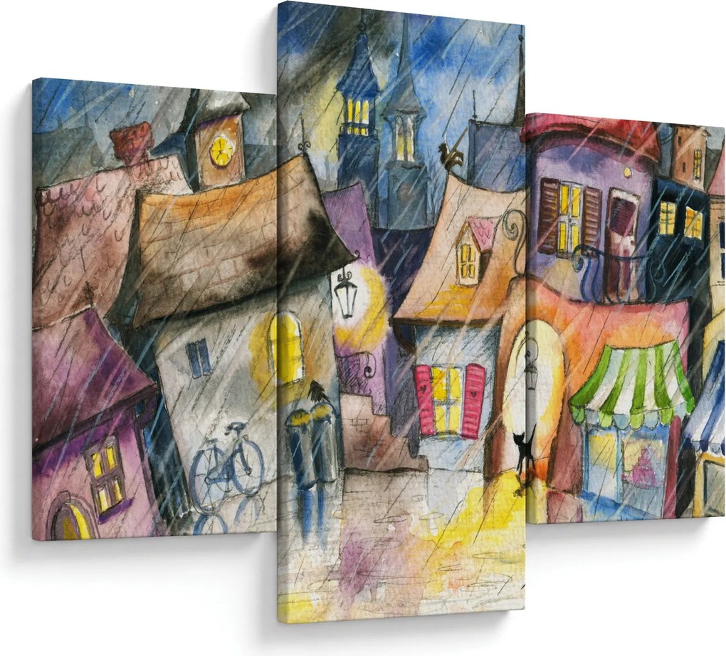 Tablou - Oraș western (90x60 cm)