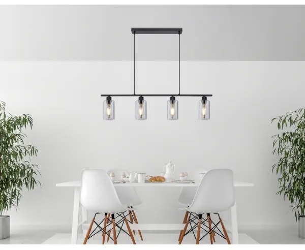 Lustră pe cablu HADERA 4xE27/60W/230V Globo 15465-4H