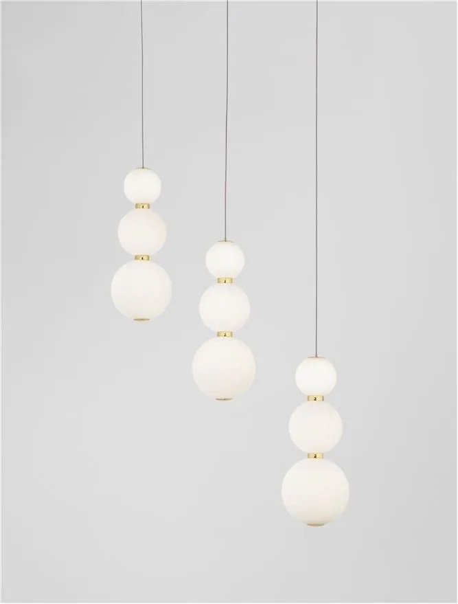 Lustra dimabila moderna cu 3 pendule LED FLEA