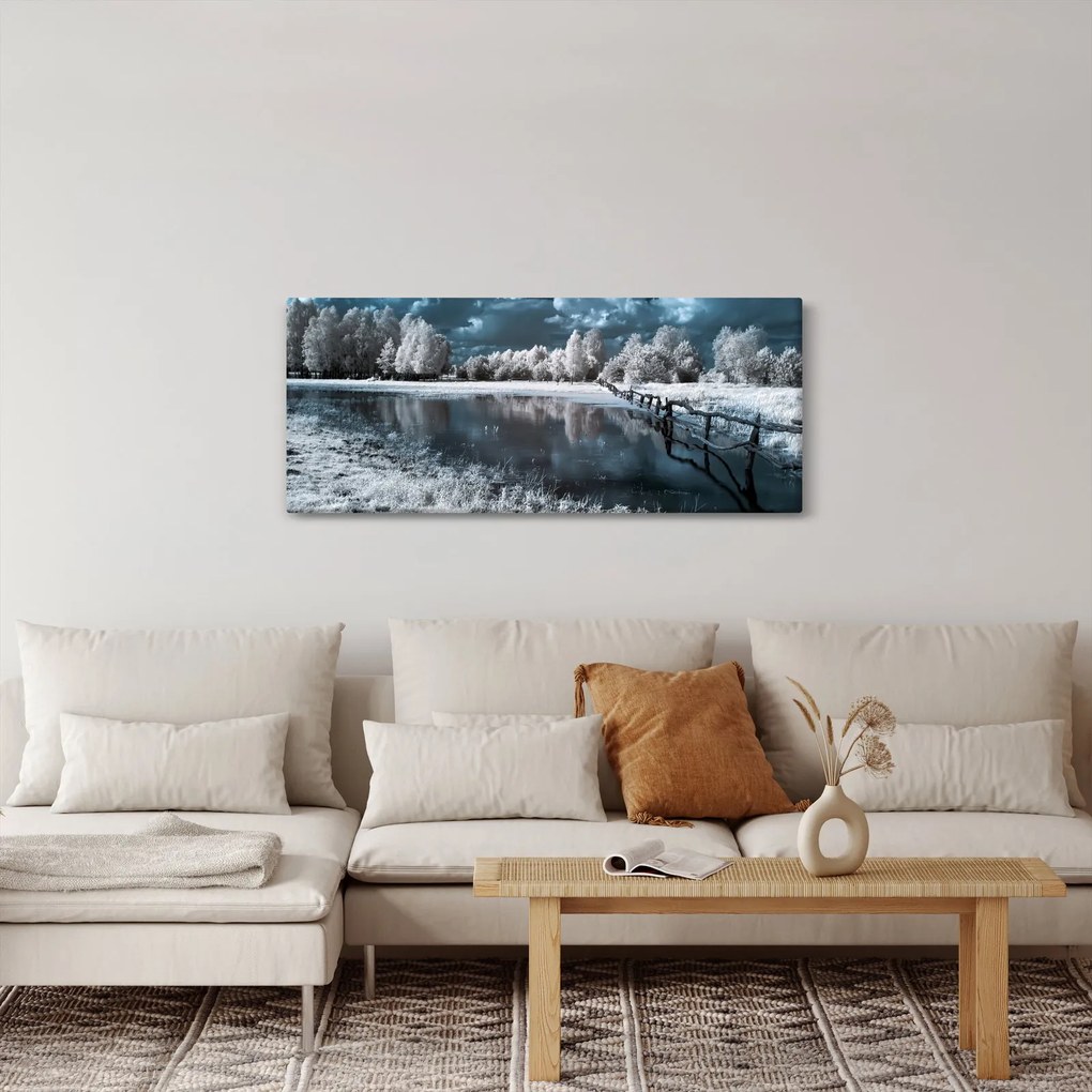 Tablou - Peisaj înghețat (120x50 cm)