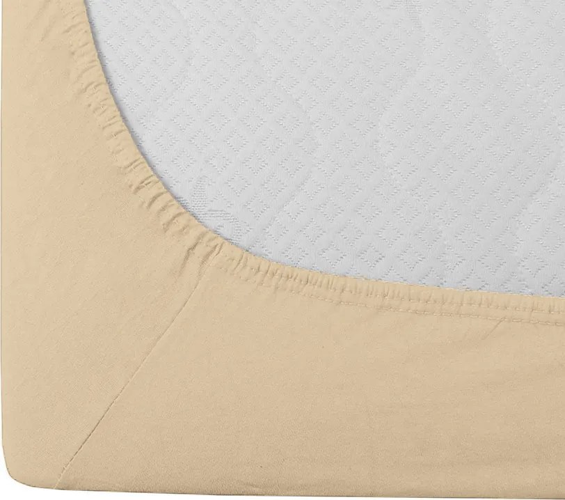 Cearsaf Jersey BASIC crem 180 x 200 cm