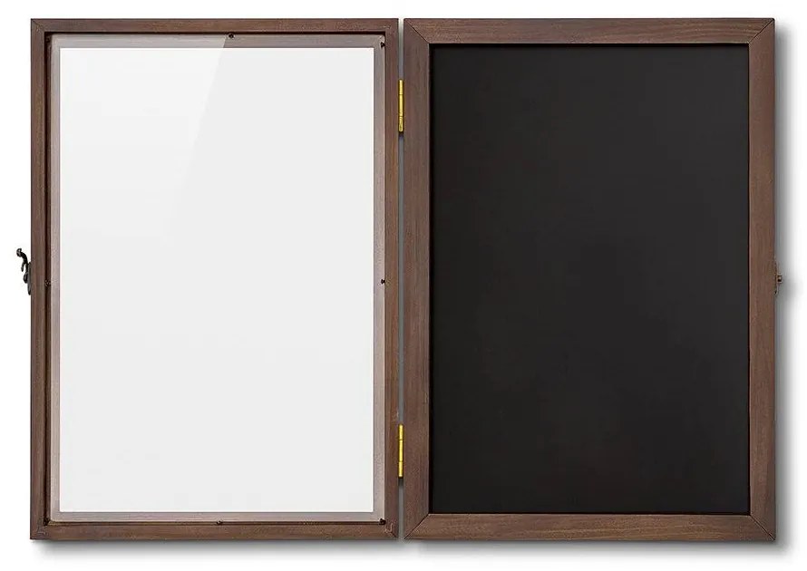 Vitrina magnetica din lemn A3, neagra