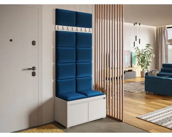 Mobilier pentru hol Kendora 80 (cu 12 buc panouri tapițate Pazara 40x30) (manila 26). 1054006