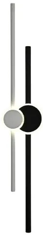Aplica LED R9122-800 – 37 W, finisaj neutru negru & alb, cu 3 temperaturi de lumină