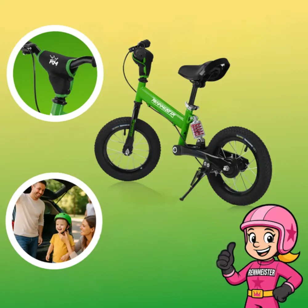 Rennmeister Bicicletă fără pedale pentru copii QUIDO, de la 3 ani, verde