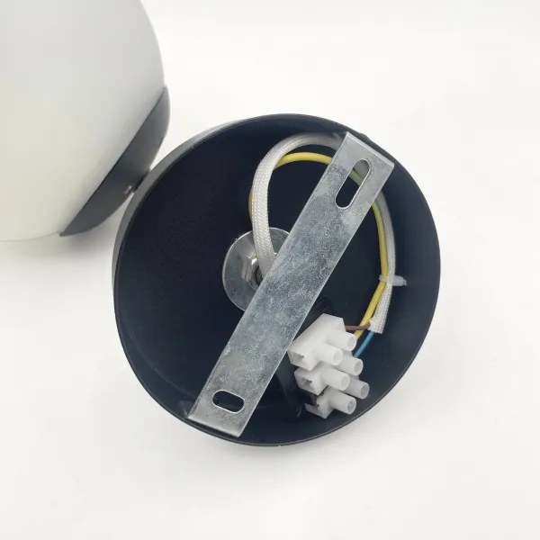 Lampă de perete MALIVA 1xE14/15W/230V, negru/alb - Brilagi