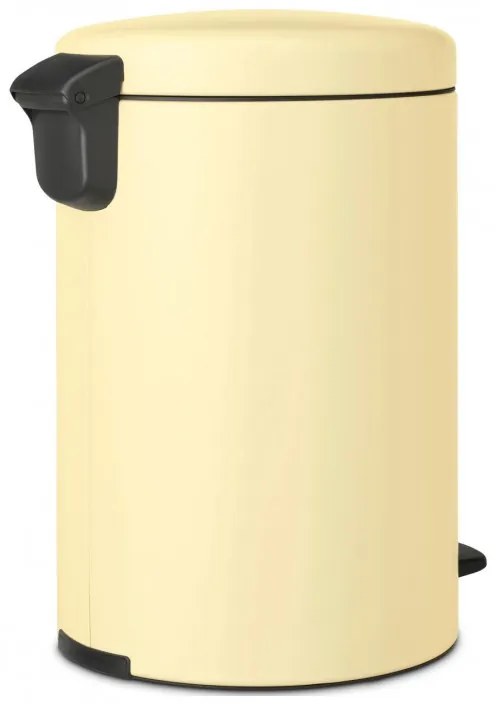 Cos cu pedala Brabantia NewIcon 1008848, 20 L, Inchidere lina, Baza antiderapanta, Galben