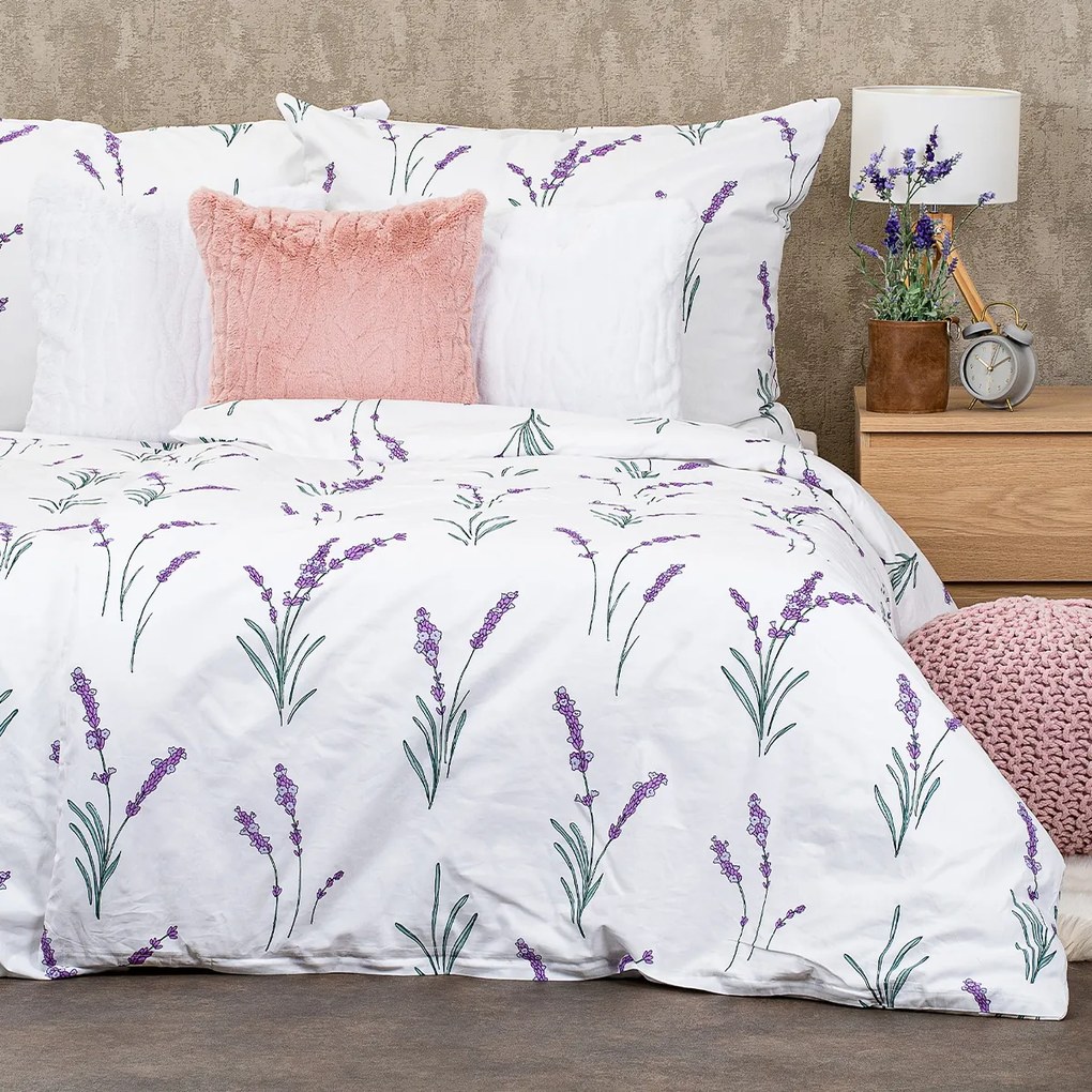 Lenjerie de pat din bumbac 4Home Lavender, 140 x 200 cm, 70 x 90 cm