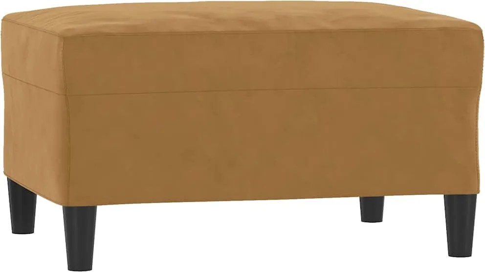 vidaXL Taburet, maro, 70x55x41 cm, catifea