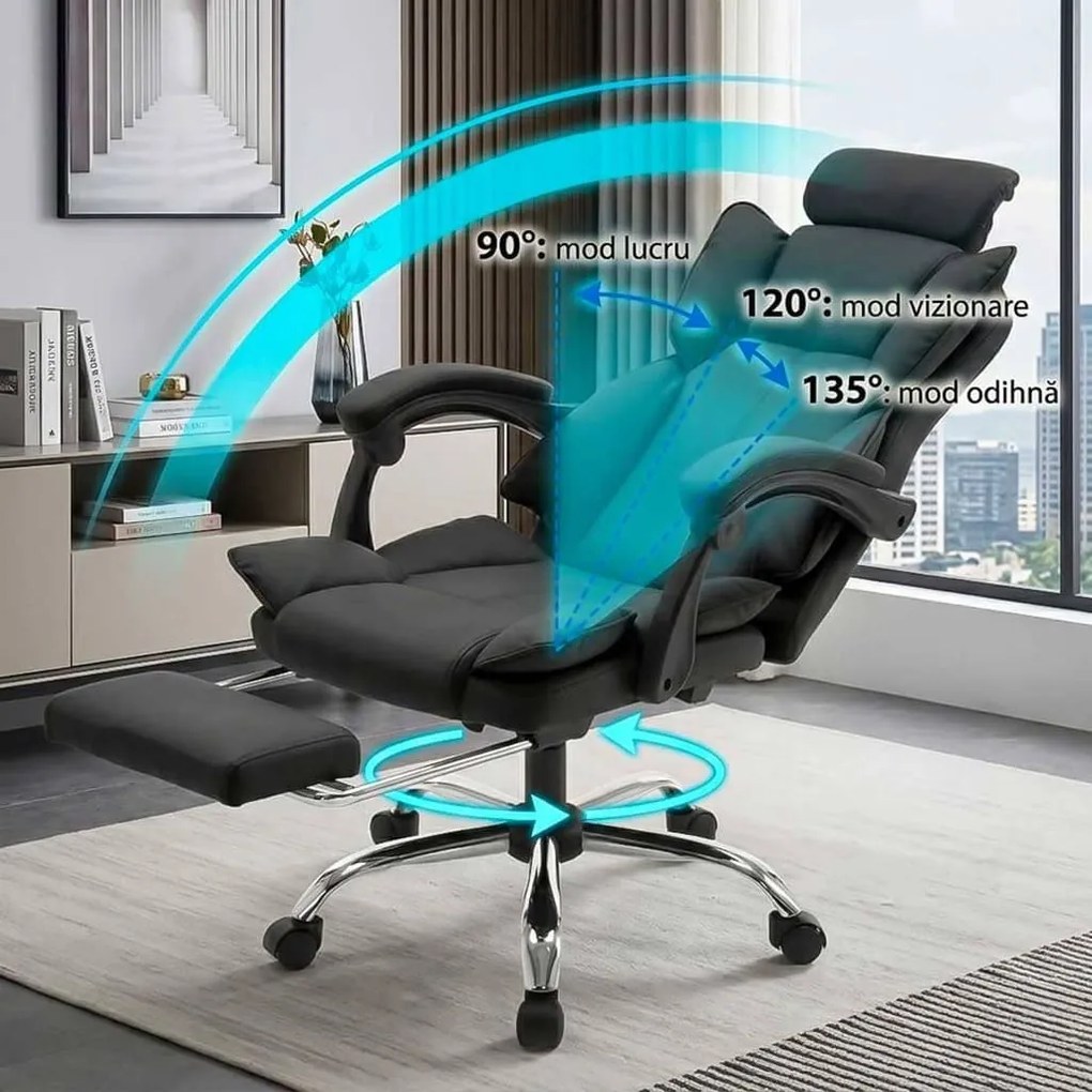 Scaun de birou OFF 4151 negru