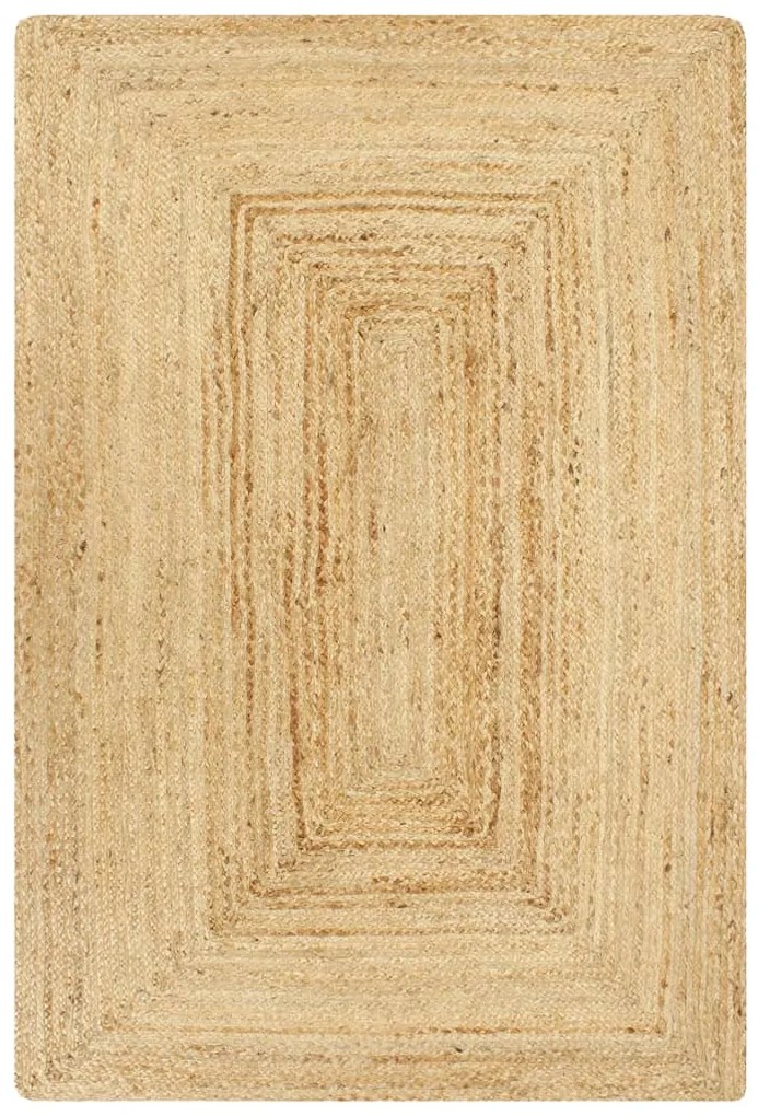 Covor manual, natural, 80 x 160 cm, iuta natural, 80 x 160 cm