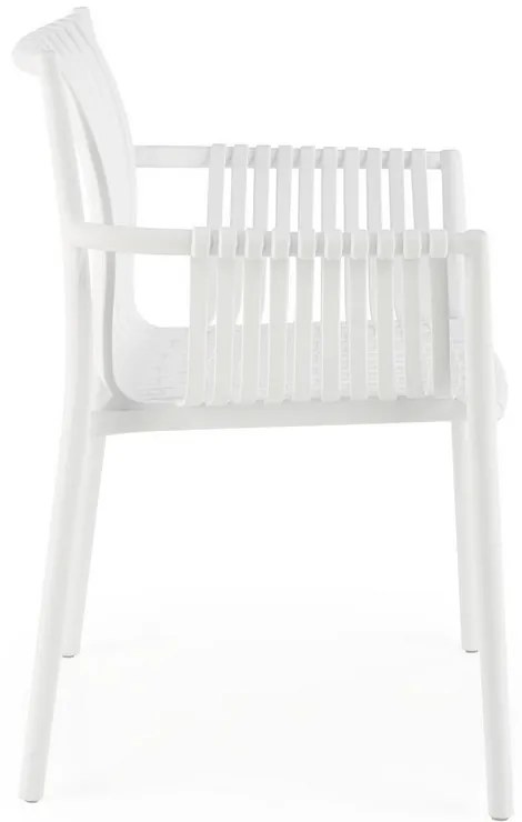 Scaun de bucaterie Lamar, alb