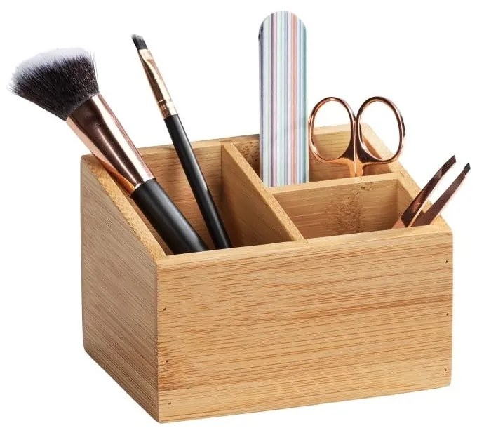 Organizator din bambus pentru baie cu 3 compartimente Wenko Terra