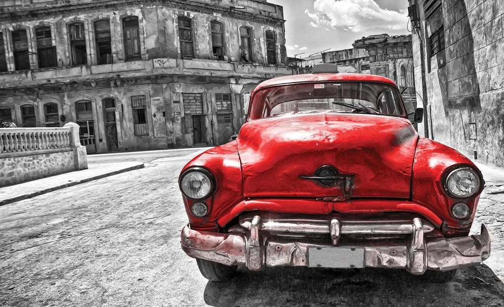 Fototapet - Mașina Vintage Cubaneză (152,5x104 cm)
