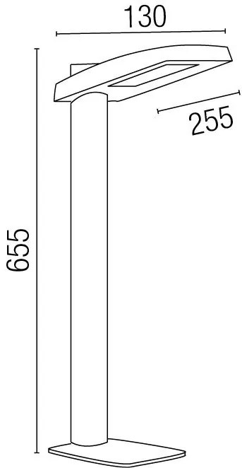 Stalp exterior IP44 LED H66cm Yak 75110