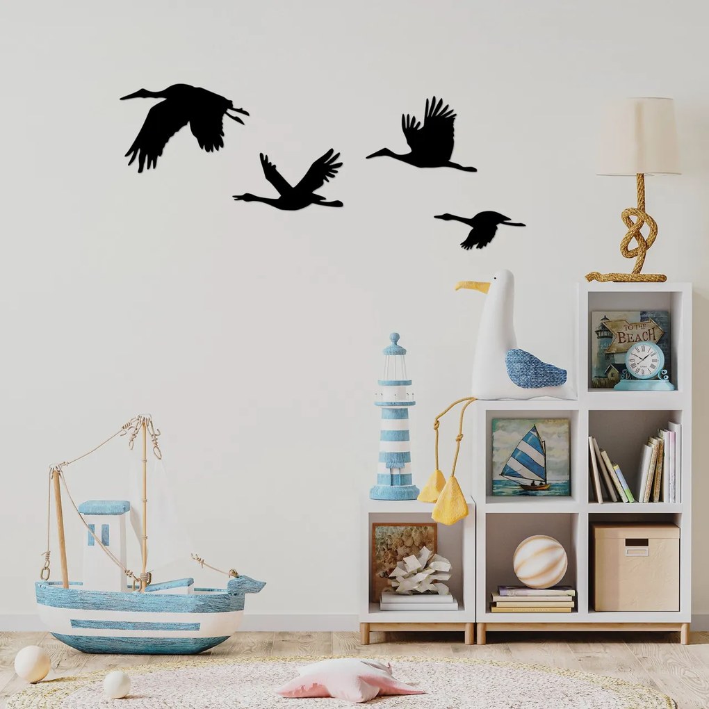 Accesoriu decorativ de perete metalic Stork