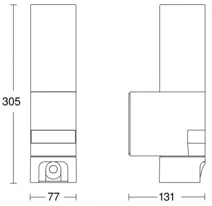 Steinel 065829 - LED Lampă exterior cu senzor L 620 LED/13,5W/230V IP44
