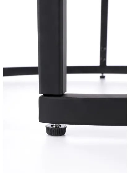 SET 2x Masă de cafea OREO pr. 43/53 cm negru/nuc