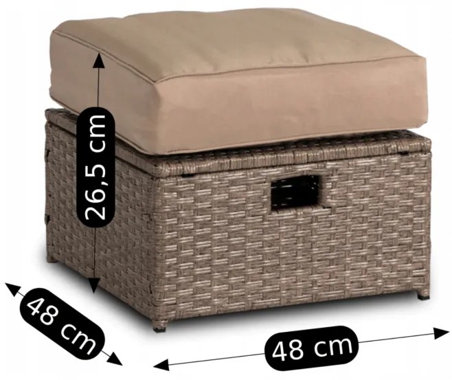 JAKS Mobilier ratan bej Florida