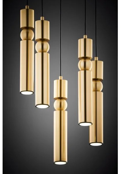 Lustră pe cablu Jupiter 2020 ALAS 5xGU10/10W/230V auriu