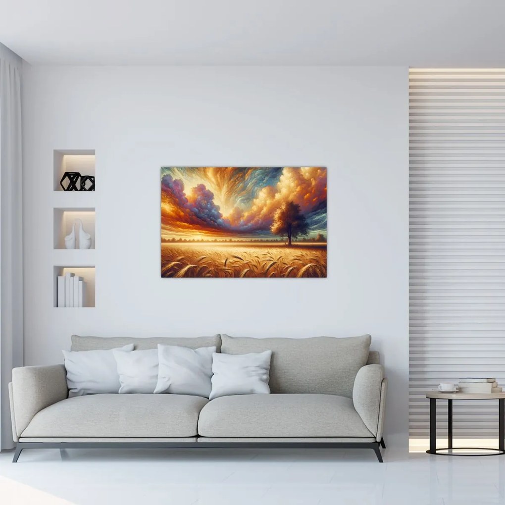 Tablou – Arbore pe câmp (90x60 cm)